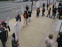 Emergency Picket in Response to death of  Canadian Soldiers in Afghanistan. March 6 2006.